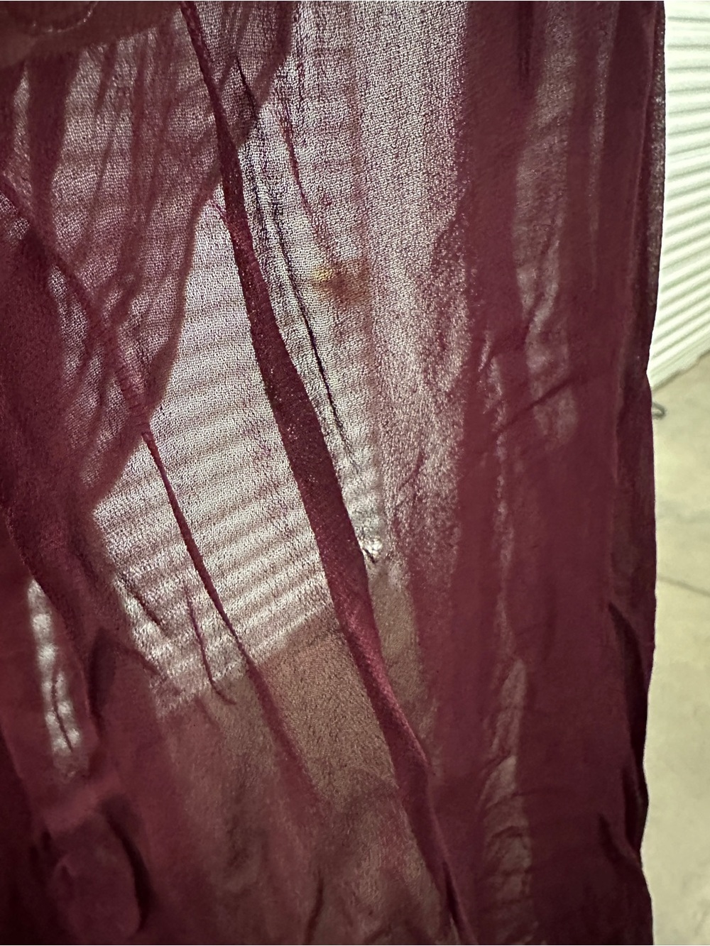 Retrofete Julia Gown in Port Maroon Satin - Picture 4 of 5